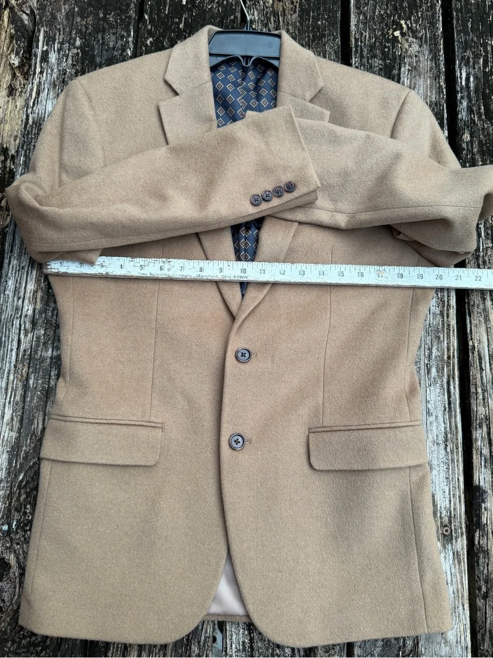 Ralph Lauren Men’s 38R Camel Beige Wool Silk Cashmere Sport Coat Blazer P5